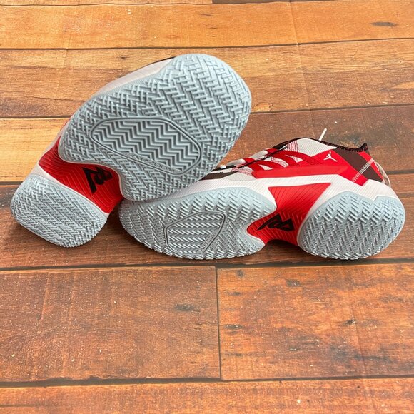 Jordan Men's Westbrook One Take 2 White/Red Basketball Shoes - Picture 6 of 6